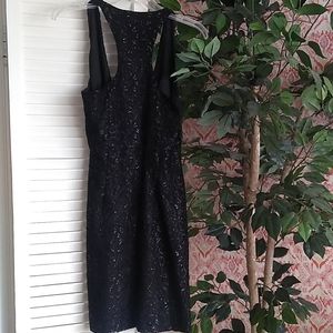 Reina Wrap Dress Black Patterned